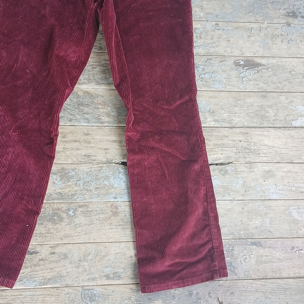 GUC Universal Thread High Rise Ankle Boot Cut Maroon Wide Corduroy Size 4R - Picture 7 of 7